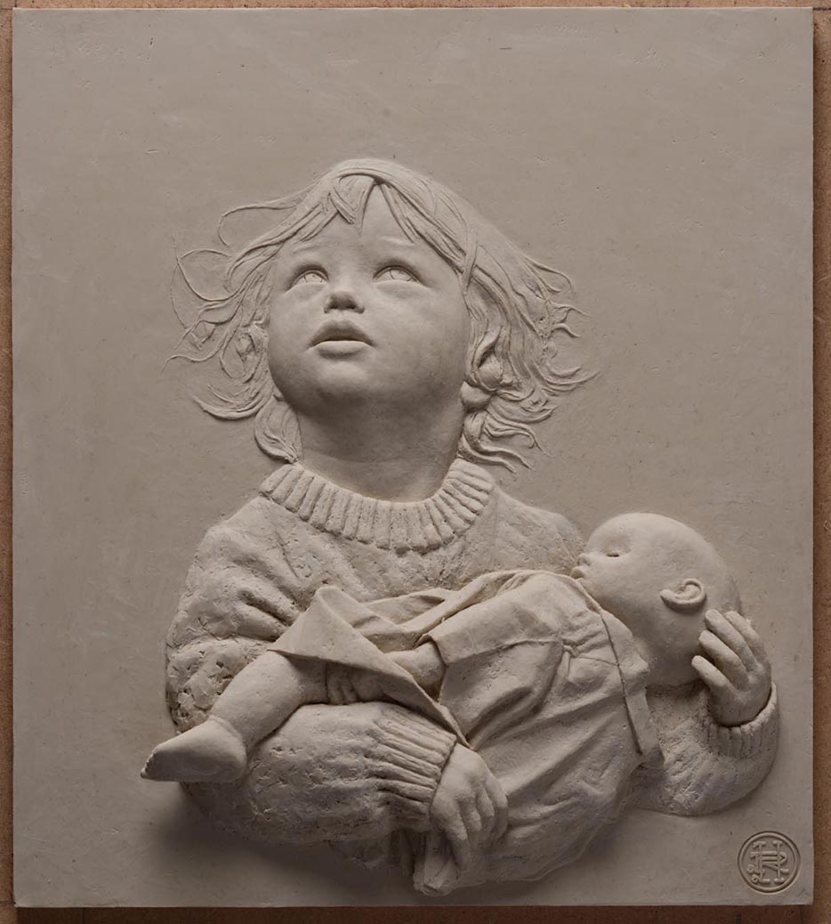 Hope, 250mm x 280mm, bronze, edition of 20